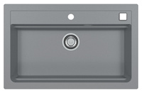 ATROX 40 kol. 81 BETON zlew Granital (790 x 500) 1 kom. z syfonem POP-UP 3 1/2"