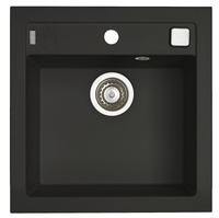 FORMIC 20 kol. deep black (52x51) zlew Granital z syfonem POP-UP