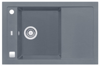 FORMIC 30 kol. 04 steel (76x50) zlew Granital+ 1kom. z syfonem POP-UP