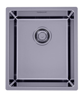 Monarch KOMBINO 20 ANTRACYT zlewozmywak stalowy 380x440mm