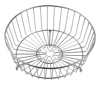 KOSZYK STALOWY okrągły chromowany Ø340 x125