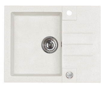 ROCK 30 kol. 11 biały (59,5x47,5) zlew Granital 1kom. z syfonem POP-UP