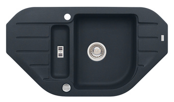 NIAGARA 60 kol. 05 twilight (90x50) Granital+ zlew narożny 1,5kom. z syfonem POP-UP