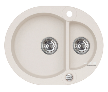 ROLL 80 kol. 11 biały (59,5x47,5) zlew Granital 1,5kom. z syfonem POP-UP