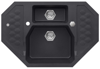 SENSUAL 60 kol. 05 twilight (90x61) zlewl Granital+ narożny 1,5kom. z syfonem POP-UP