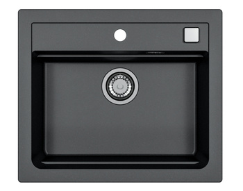 ATROX 30 kol. 91 CZARNY  zlew Granital 1 kom. z syfonem POP-UP 3 1/2"