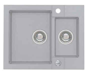 ROCK 80 kol. 81 beton zlew Granital 1,5kom. z syfonem POP-UP