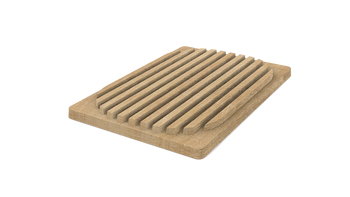 DESKA DREWNIANA 355x240x20 BUK (do krojenia pieczywa)