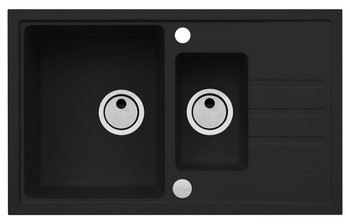 Intermezzo 70 deep black (78x48) z syfonem manualnym